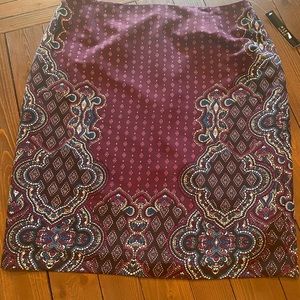 NWT! Alex Marie Harriet skirt in black currant/camel